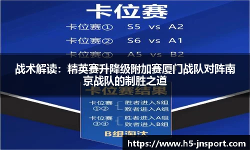 战术解读：精英赛升降级附加赛厦门战队对阵南京战队的制胜之道